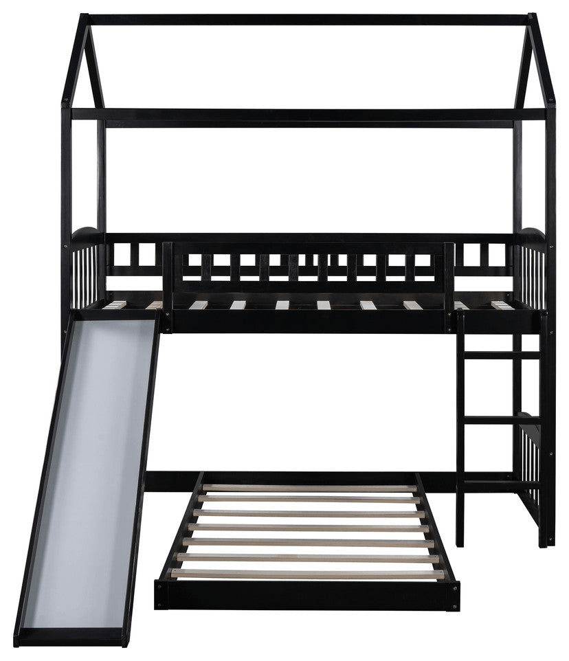 Espresso Full Over Full Contemporary Bunk Bed