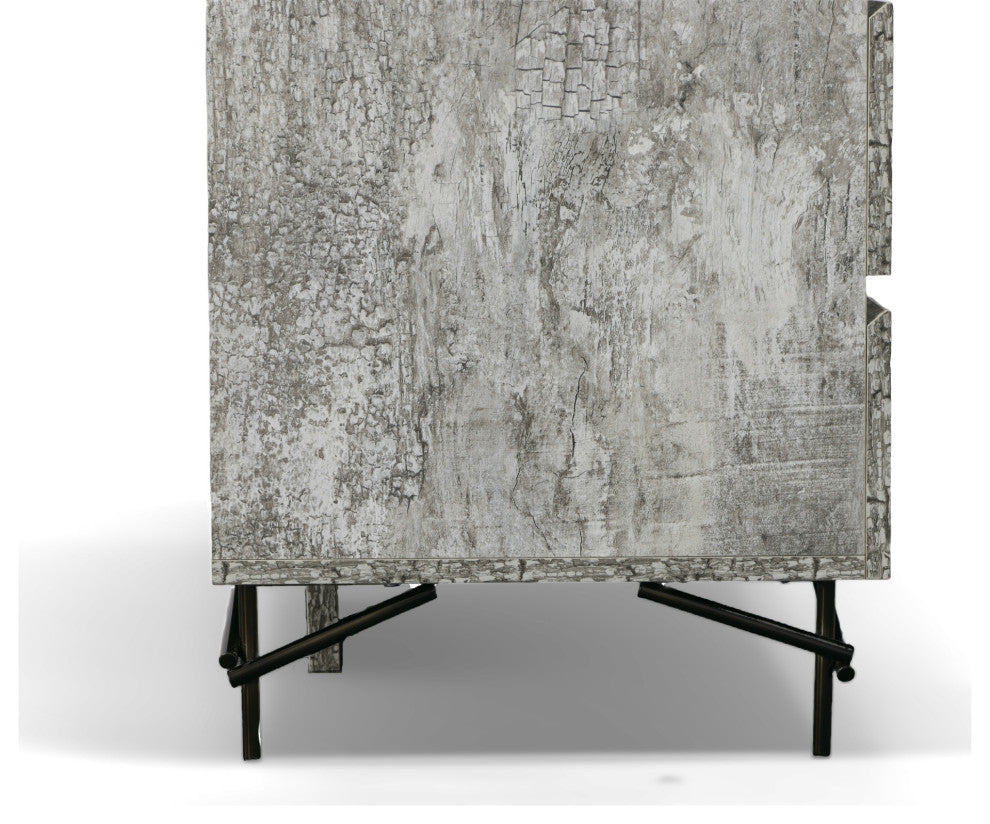 Nova Domus Aria Italian Modern Multi Gray Bedroom Set, Queen