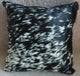 Pergamino Black With Salt and Pepper Cowhide Pillows, Single Sided