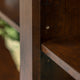 70" Wood Media TV Stand Storage Console, Traditional Brown