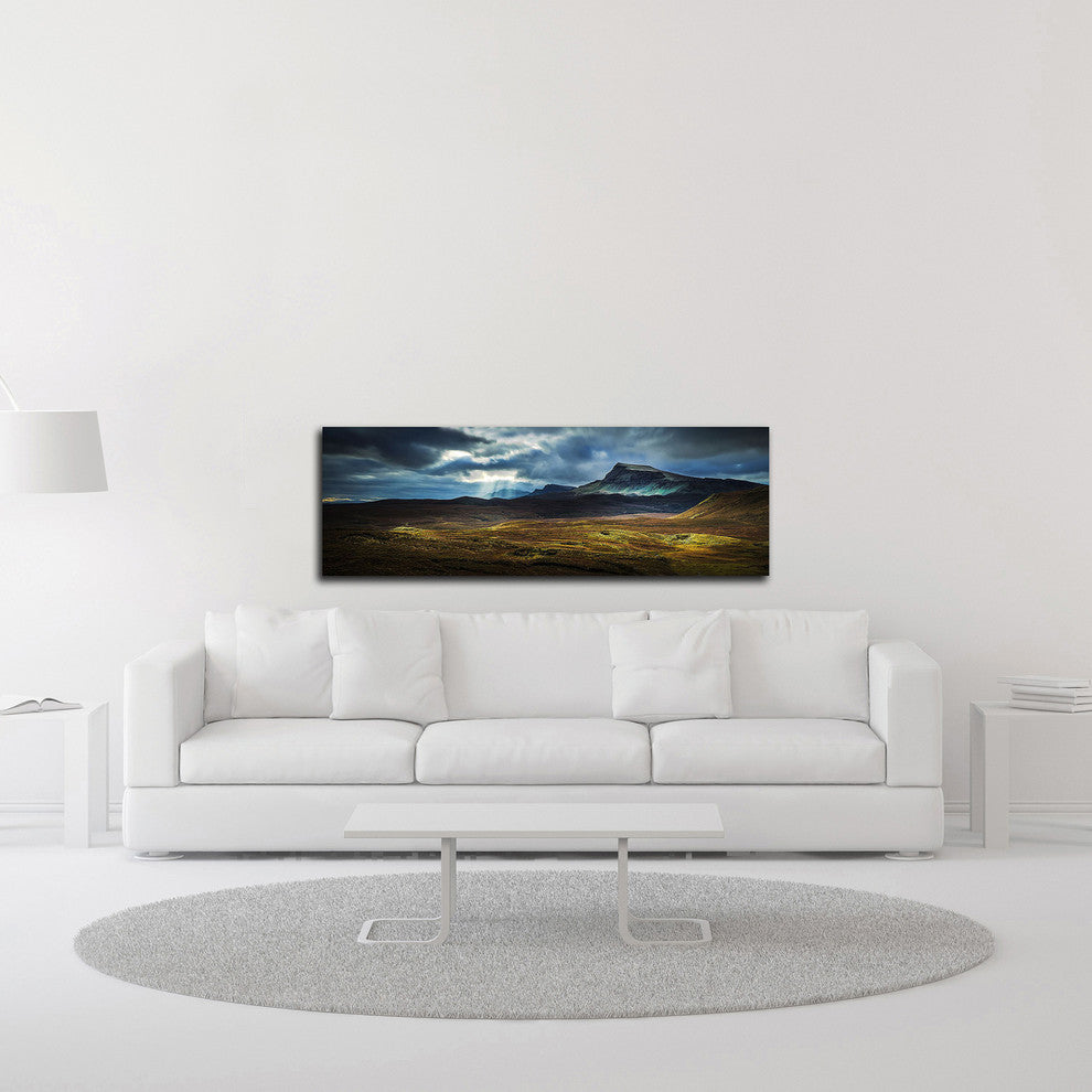 Quiraing Lightpools by Lynne Douglas, Print on Canvas, 48"x16"