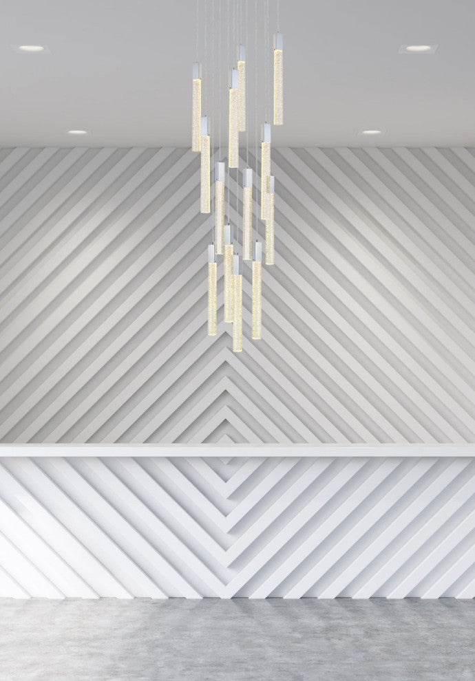 Wade 13-Light Pendant, Chrome