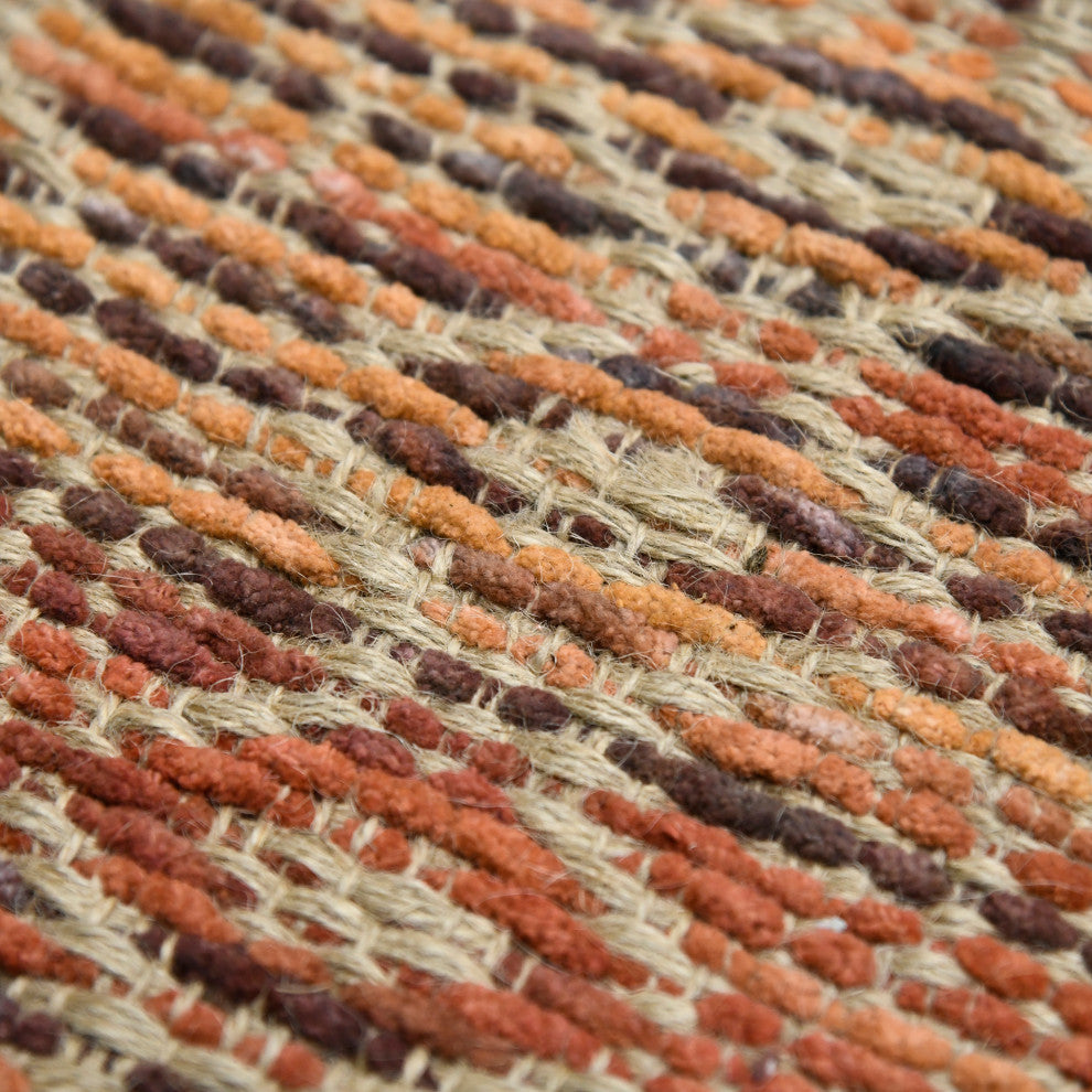 Zola Parquet Area Rug, Red, 5' x 8', Geometric