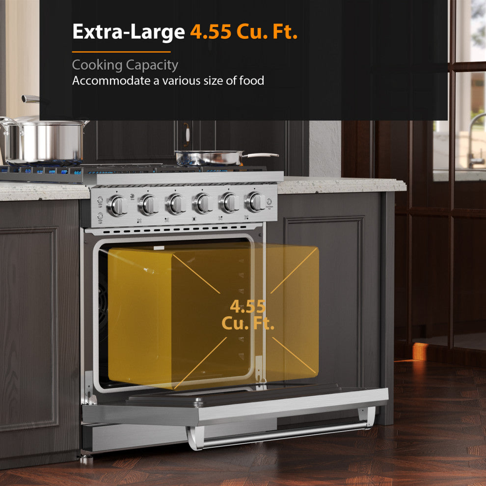30" 4.5 cu. ft. Slide-in Single Oven Gas Range With 5 Burners
