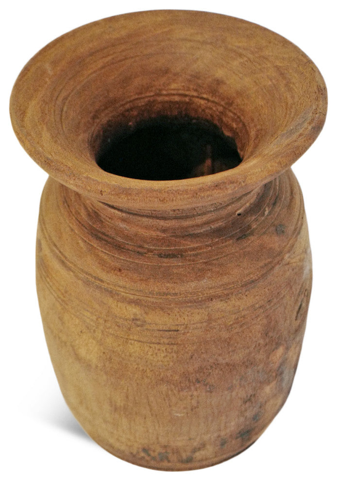 Consigned Old India Wood Pot 3