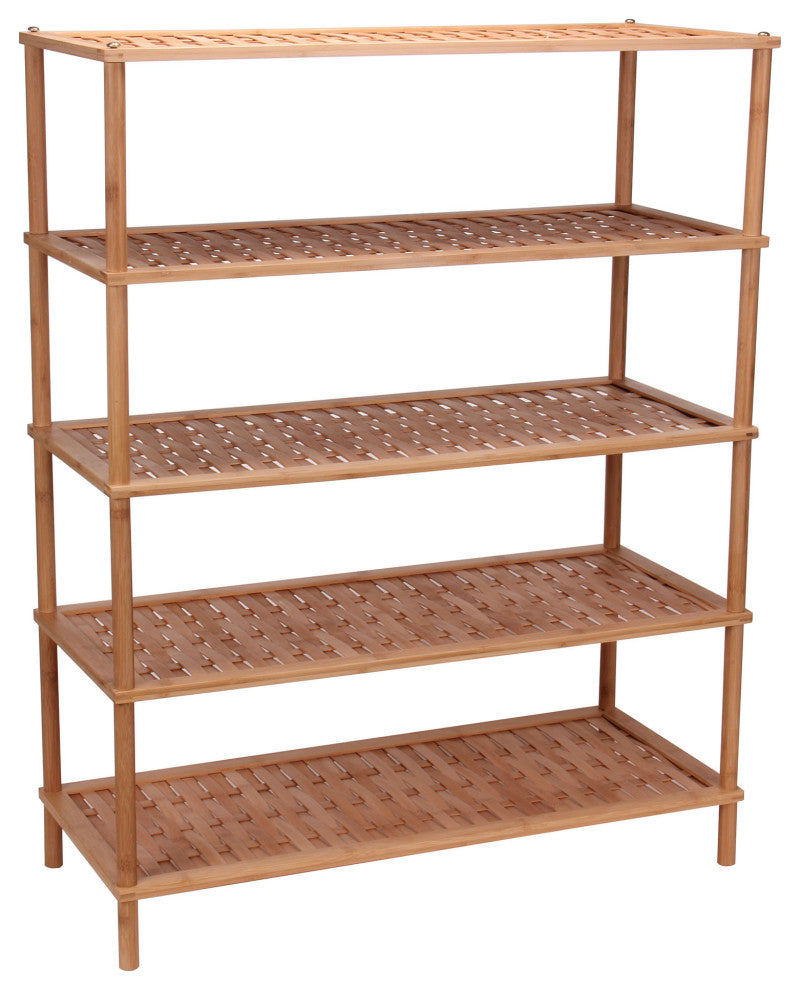 5 Tier Bamboo Shoe Rack