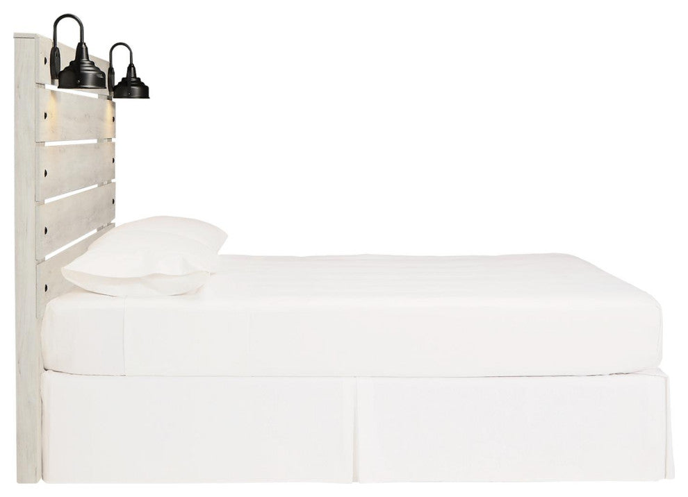 Cambeck Whitewash King Panel Headboard