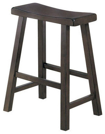Homelegance Saddleback Stool, Cherry, 24"