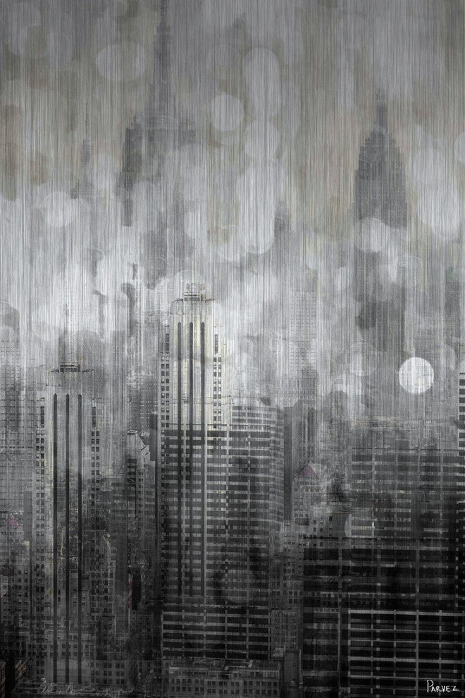 "Empire" UV Ink Print on Brushed  Aluminum, 40"x60"