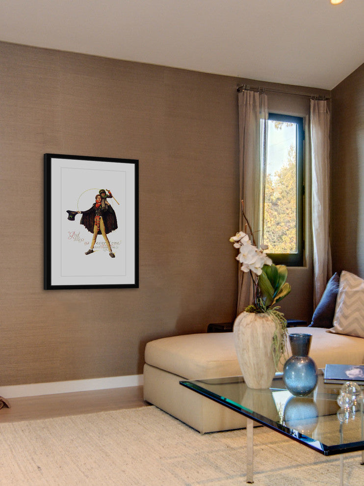 "Tiny Tim" Framed Art Print by Norman Rockwell