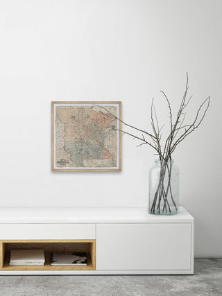 "Minnesota Plan" Framed Painting Print, 24x24