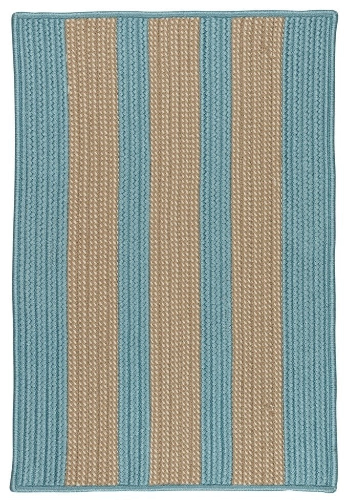 Boat House BT49 Light Blue Indoor/Outdoor Area Rug, Rectangular 7'x9'