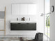 Vista 60" Black Wall Hung Double Sink Modern Bathroom Vanity, FFT9151CH