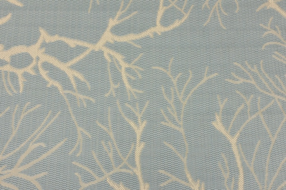 Unique Loom Light Blue Branch Outdoor 5'x8' Area Rug