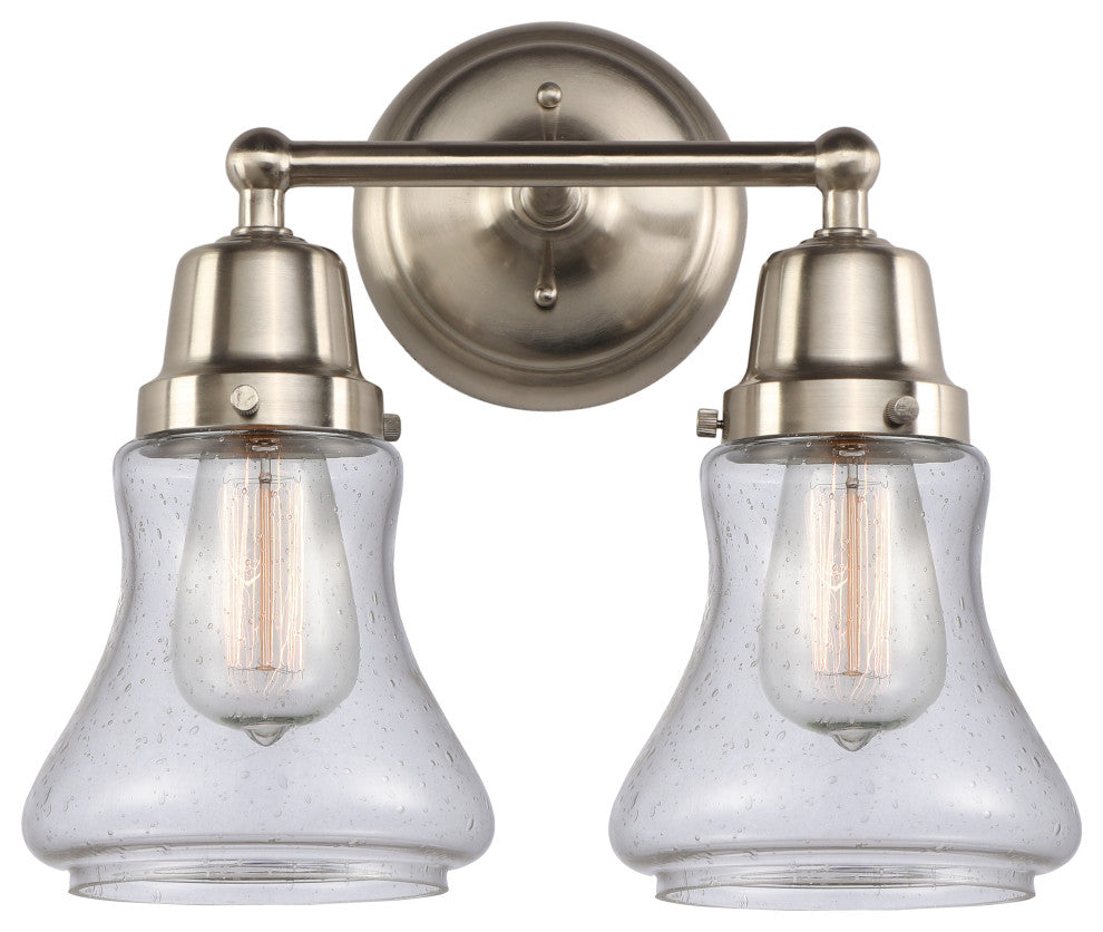 Innovations 623-2W-SN-G194 2-Light Bath Vanity Light, Brushed Satin Nickel