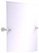 Carolina Frameless Tilt Mirror with Beveled Edge, Satin Nickel