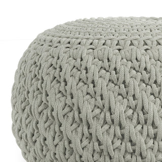Nisi Round Knitted Outdoor/ Indoor Pouf
