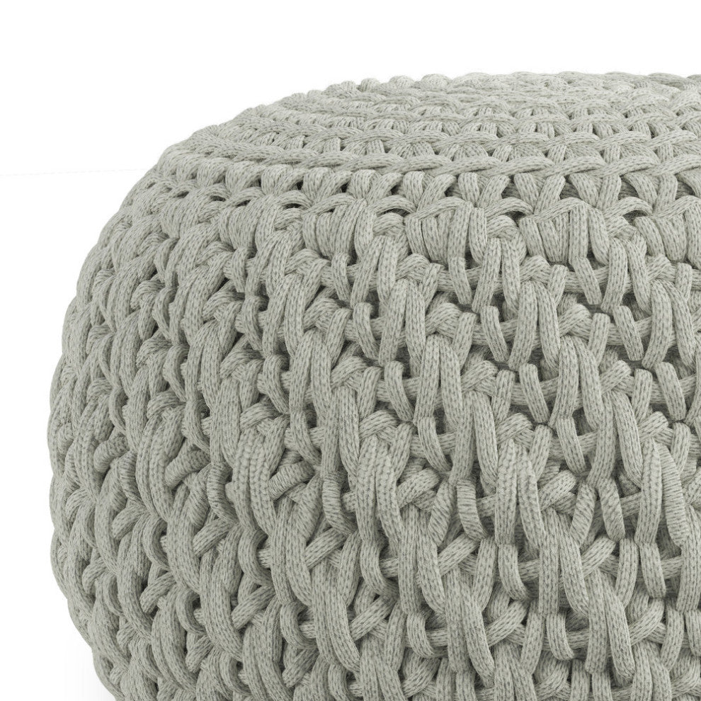 Nisi Round Knitted Outdoor/ Indoor Pouf