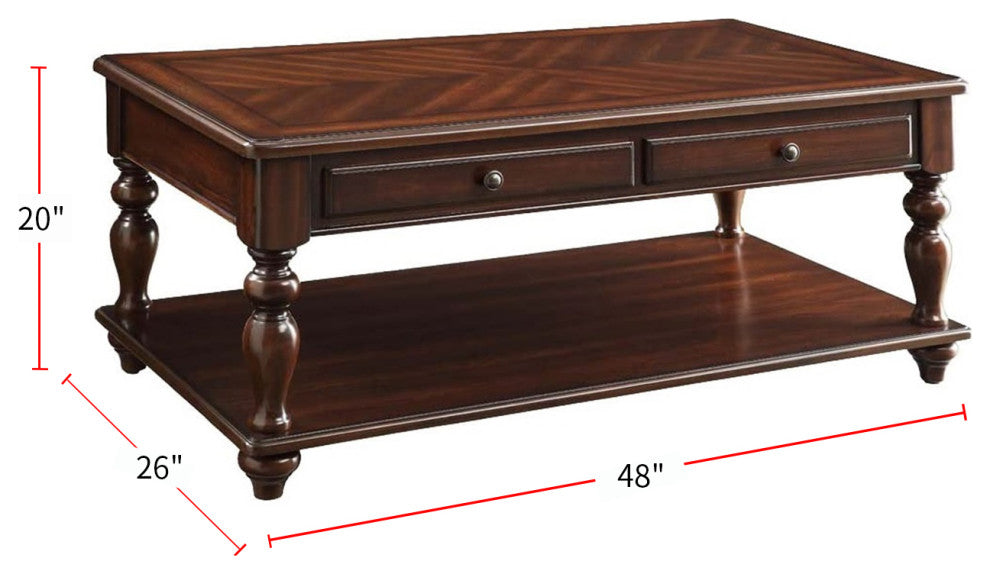Wooden Coffee Table with Lift Top, Walnut