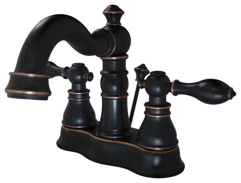 American Classic Two Handle 4" Centerset Lavatory Faucet with Retail Pop-up