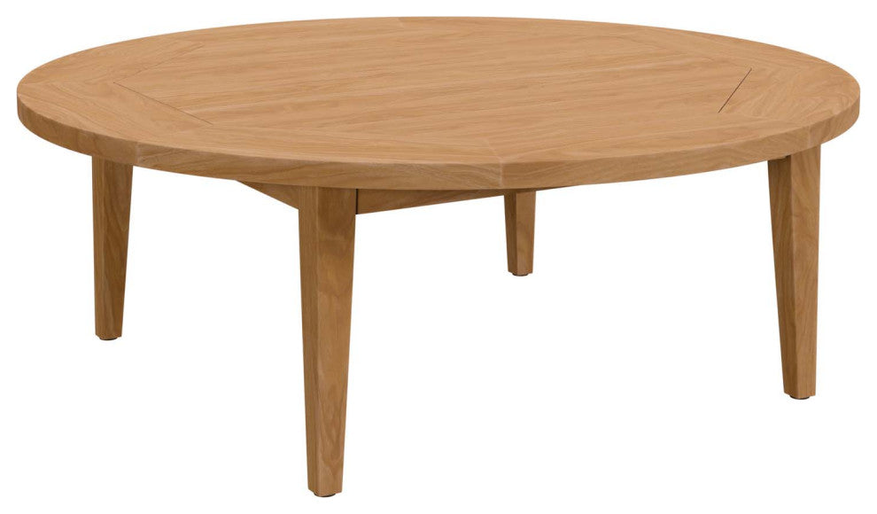 Brisbane 6-Piece Teak Wood Outdoor Patio Outdoor Patio Set, Natural White