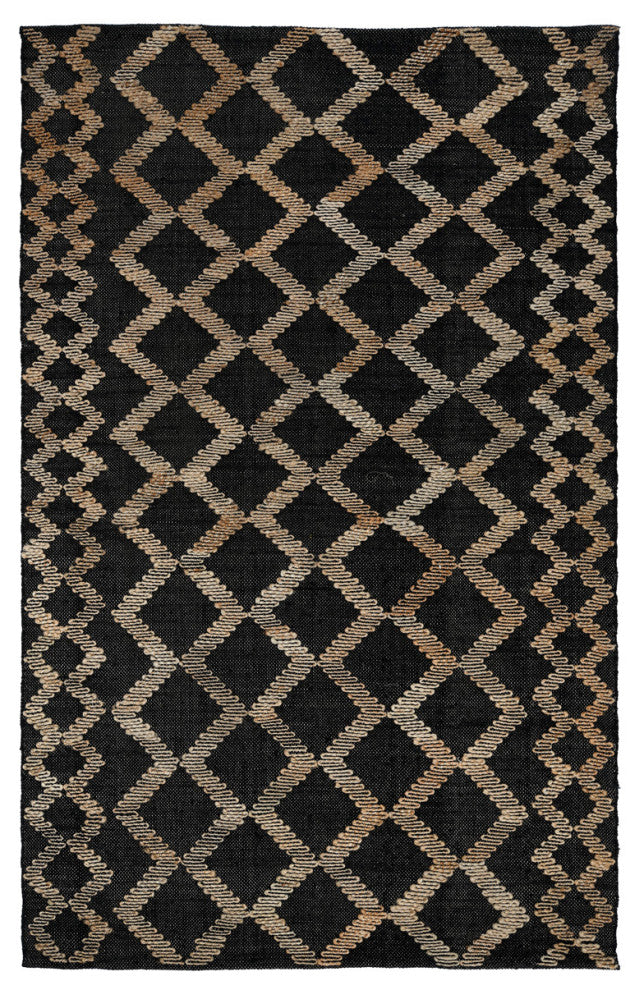 Katerina Black/Natural Handwoven Area Rug by Kosas Home