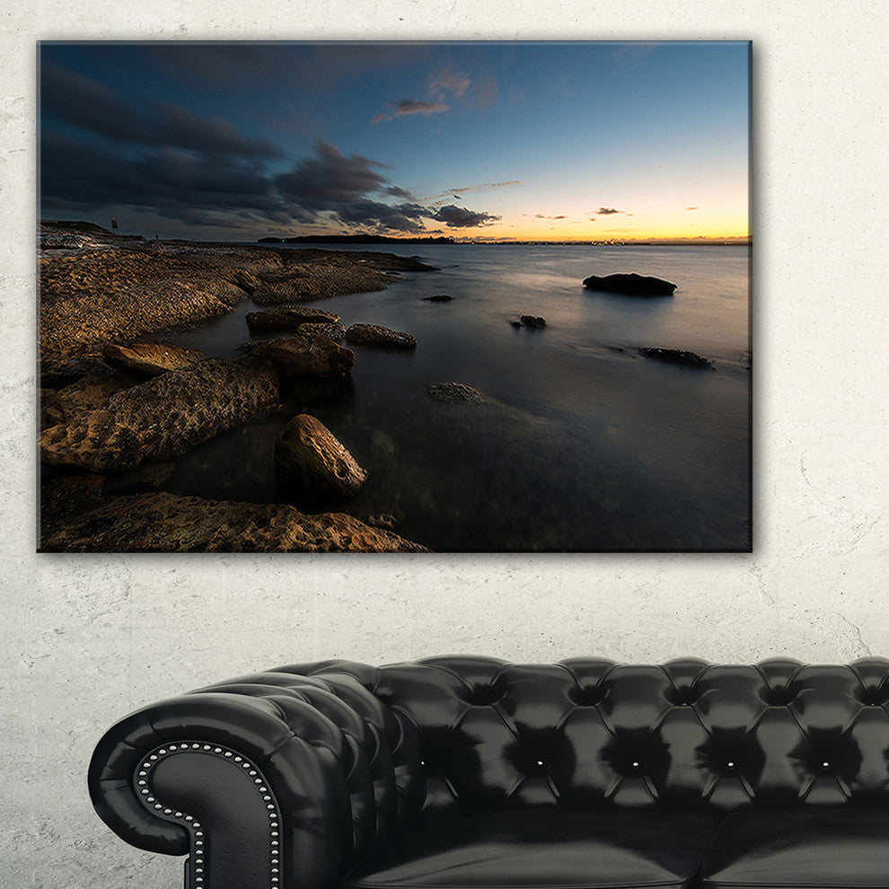 "Dark Sydney Coastline" Canvas Print, 1 Panel