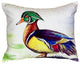 Male Wood Duck Script No Cord Pillow - Set of Two 16x20