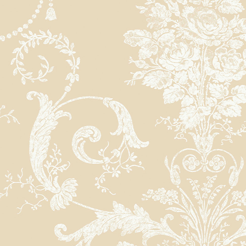 Laura Ashley Josette Wallpaper, Linen