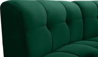 Limitless Velvet Upholstered 6-Piece Modular Sectional, Green
