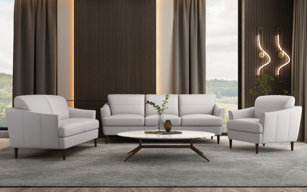 ACME Helena Sofa, Pearl Gray Leather