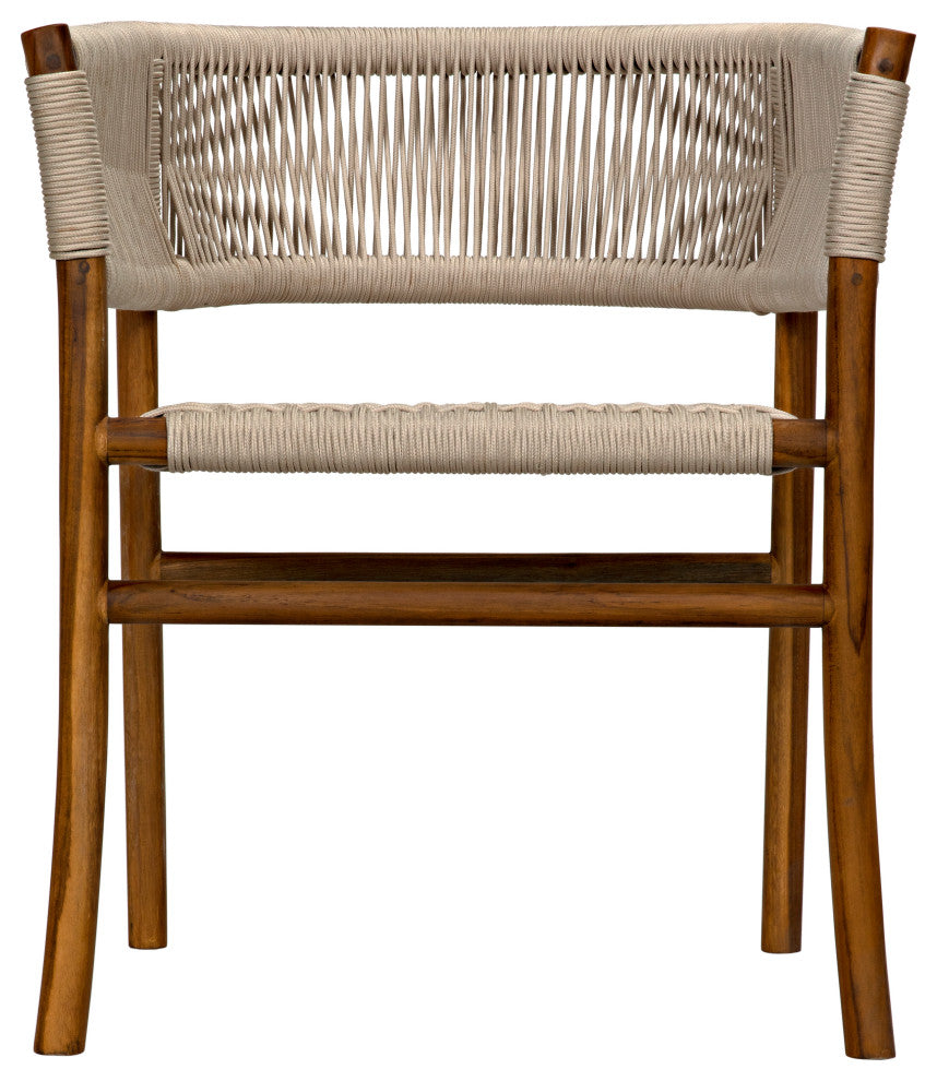 Conrad Chair, Teak With Woven Rope