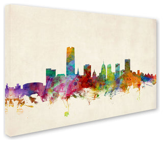 'Oklahoma City Skyline' Canvas Art by Michael Tompsett