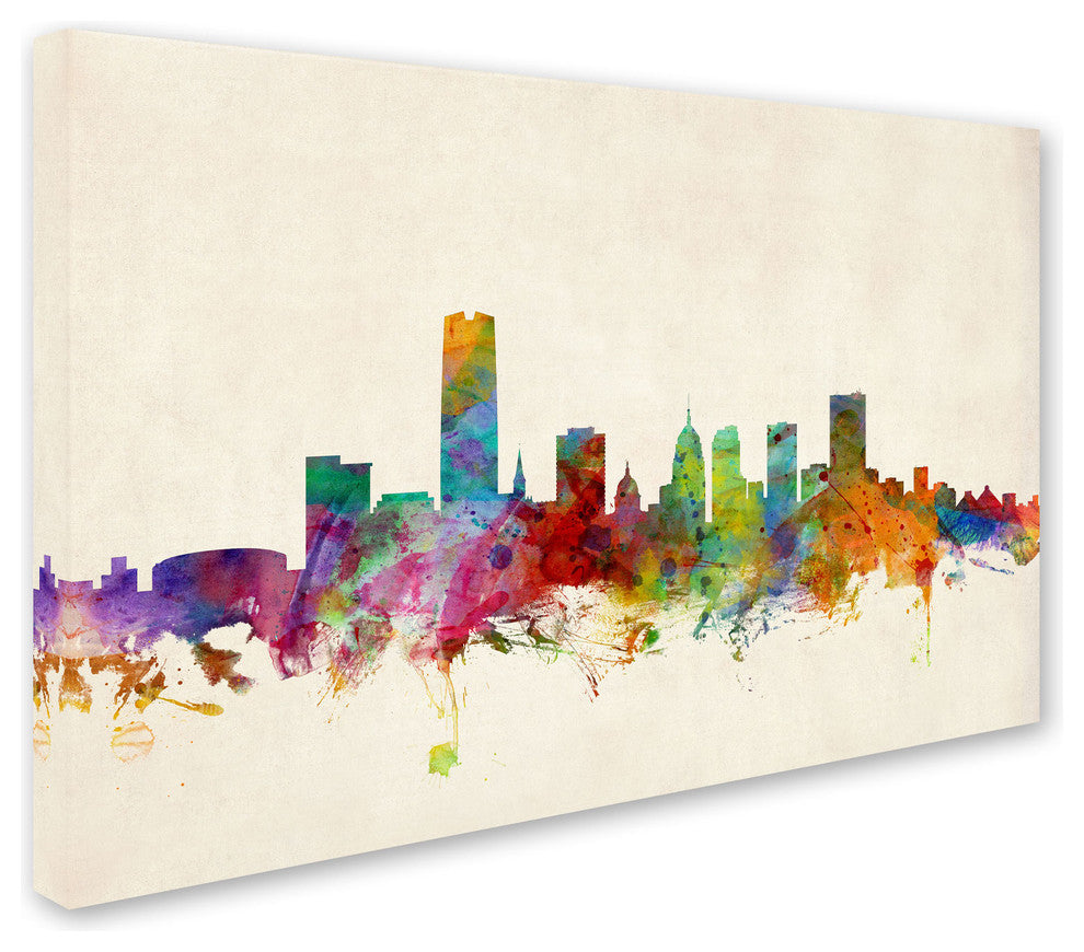 'Oklahoma City Skyline' Canvas Art by Michael Tompsett