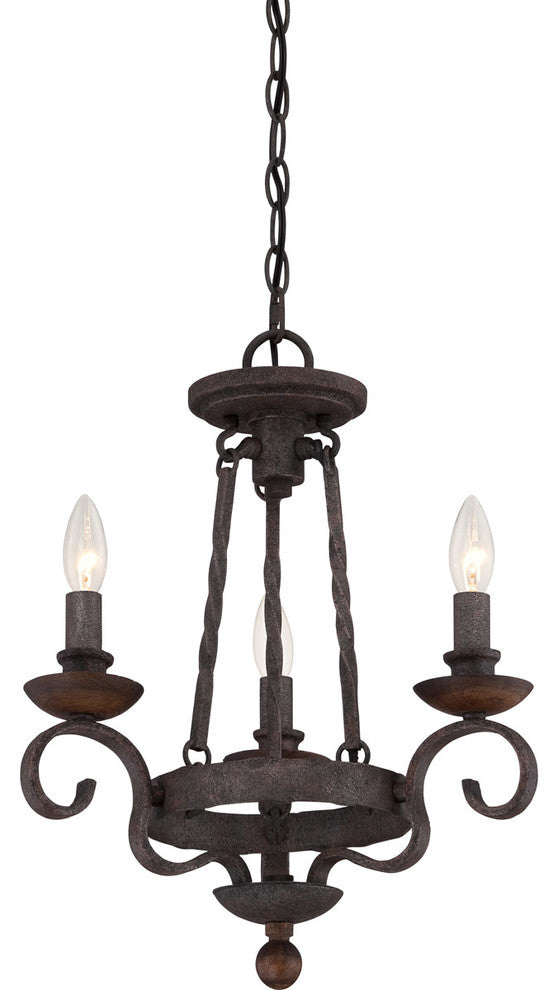 Quoizel Noble Three Light Chandelier NBE5303RK