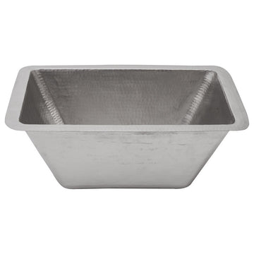 Premiere Copper BRECEN3 Rectangular Copper Prep Sink in Electroless Nickel