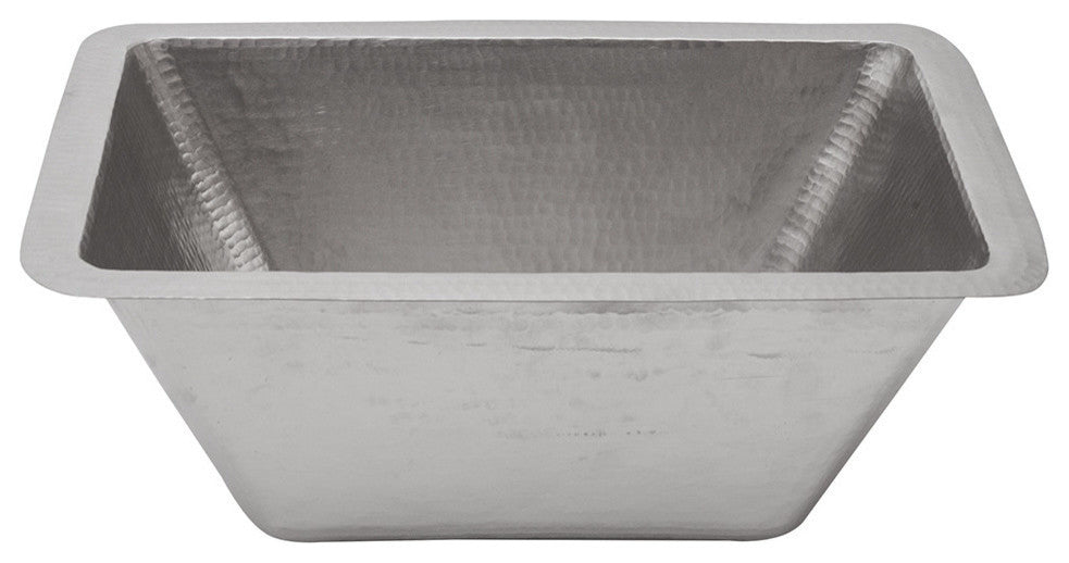 Premiere Copper BRECEN3 Rectangular Copper Prep Sink in Electroless Nickel