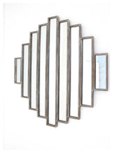 36" X 36" X 2" Silver Rustic Multi Mirrored Wall Sculpture