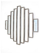 36" X 36" X 2" Silver Rustic Multi Mirrored Wall Sculpture