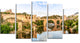 "Toledo Bridge in Spain" Landscape Canvas Photo Print, 5 Panels, 60"x32"