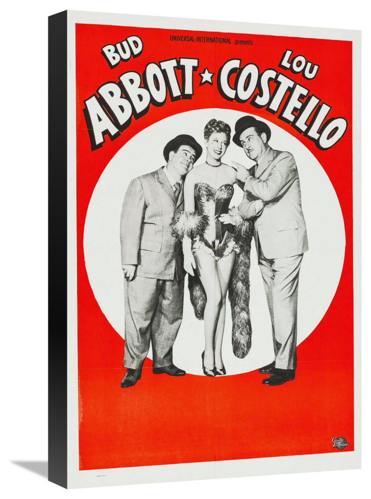"Abbott & Costello - Stock Poster" Canvas by Hollywood Photo Archive, 15x22"