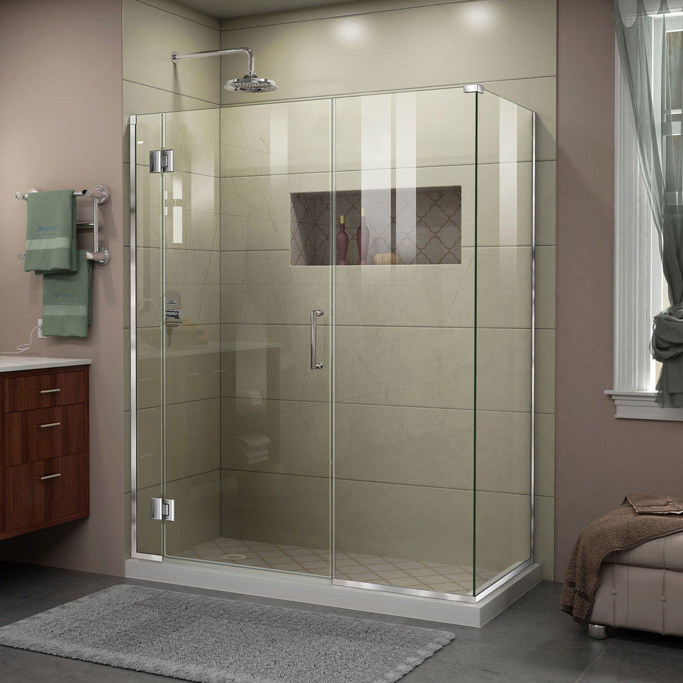 Dreamline Unidoor-X 59"x30.375"x72" Hinged Shower Enclosure