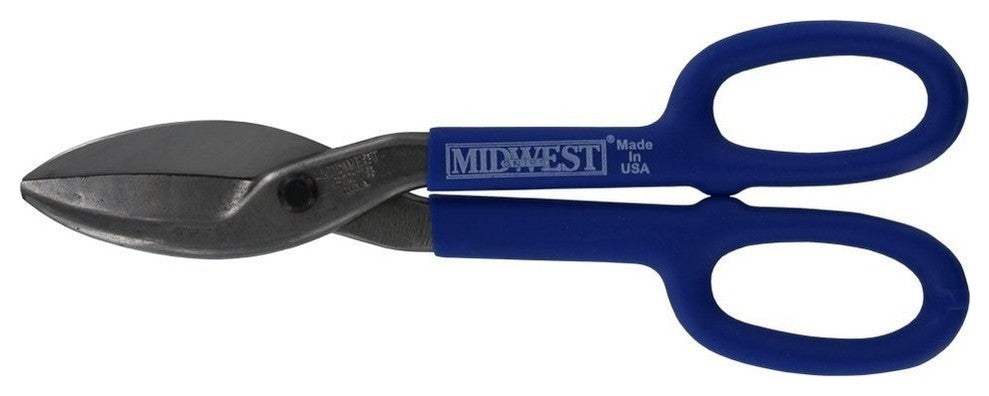 MidWest SnipsÂ® MWT-107S Kush-N-KoteÂ® Straight Tinner Snip, 10"