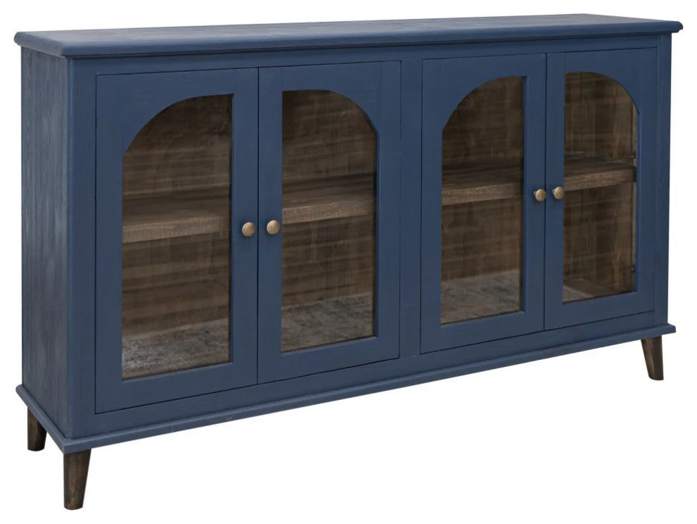 Celtic Solid Wood Console / TV Stand / Sideboard - 71" - Blue