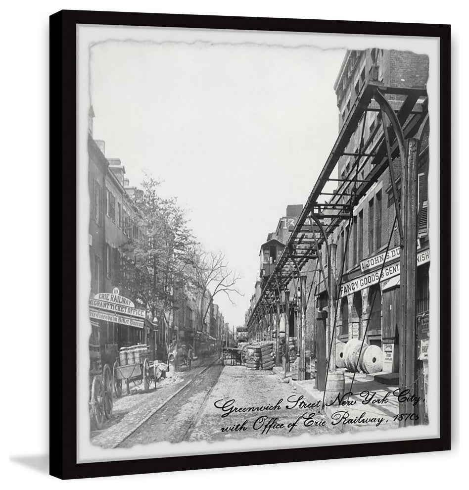 "Old Road" Framed Painting Print, 18x18