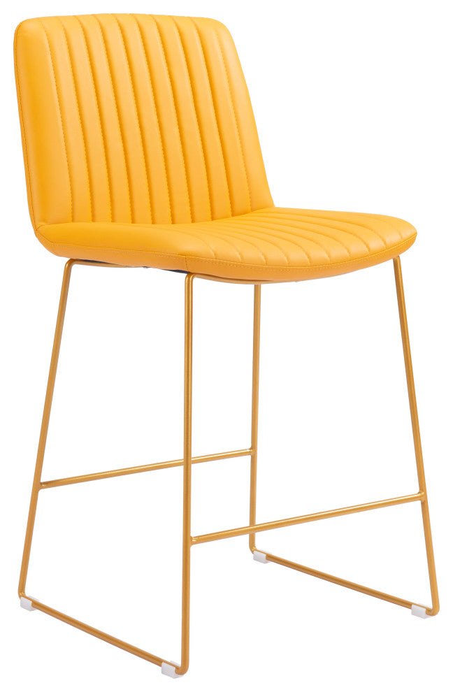 Mode Counter Chair, Set of 2 Yellow