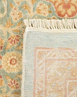 Mogul, One-of-a-Kind Hand-Knotted Runner Light Blue, 9'3"x18'2"