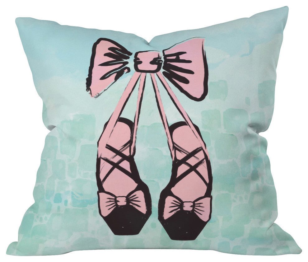 Deny Designs Dash And Ash Ballet Princess Outdoor Throw Pillow