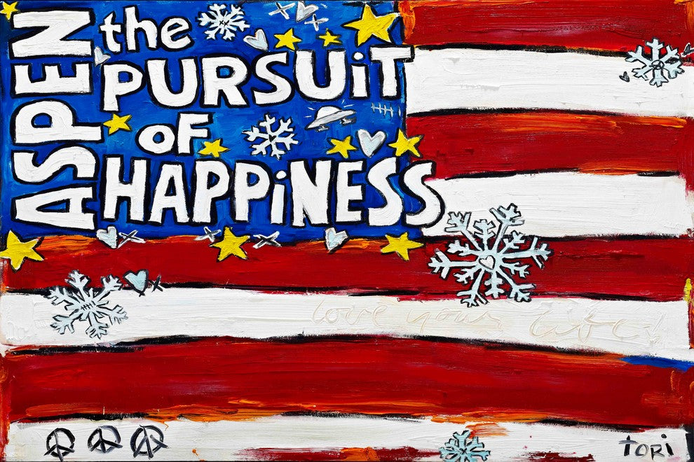 "Aspen Pursuit of Happiness" Print on Canvas by Tori Campisi