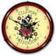 711166 Tattoo Rose Clock